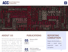 Tablet Screenshot of anticorruptioncommission.ky